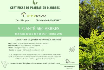 660 arbres plantés